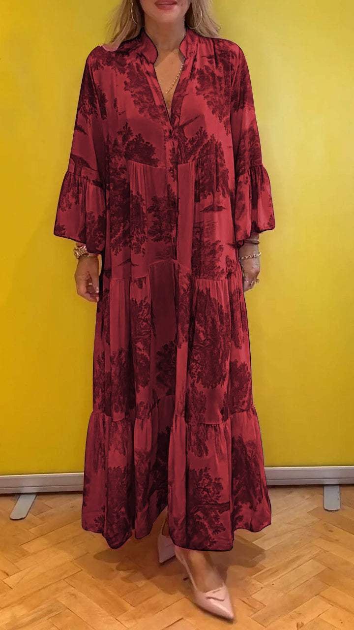 Levoire | Robe Chic Coupe Droite Moderne Rot