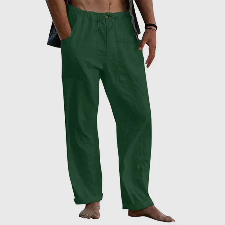 Levoire | Détente Ajustement Pantalons Légers En Lin Pour Hommes