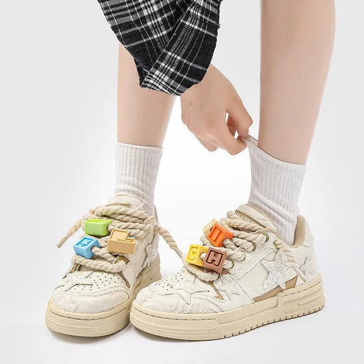 Levoire | Sneaker Unisexe avec des détails créatifs – Style original et décontracté