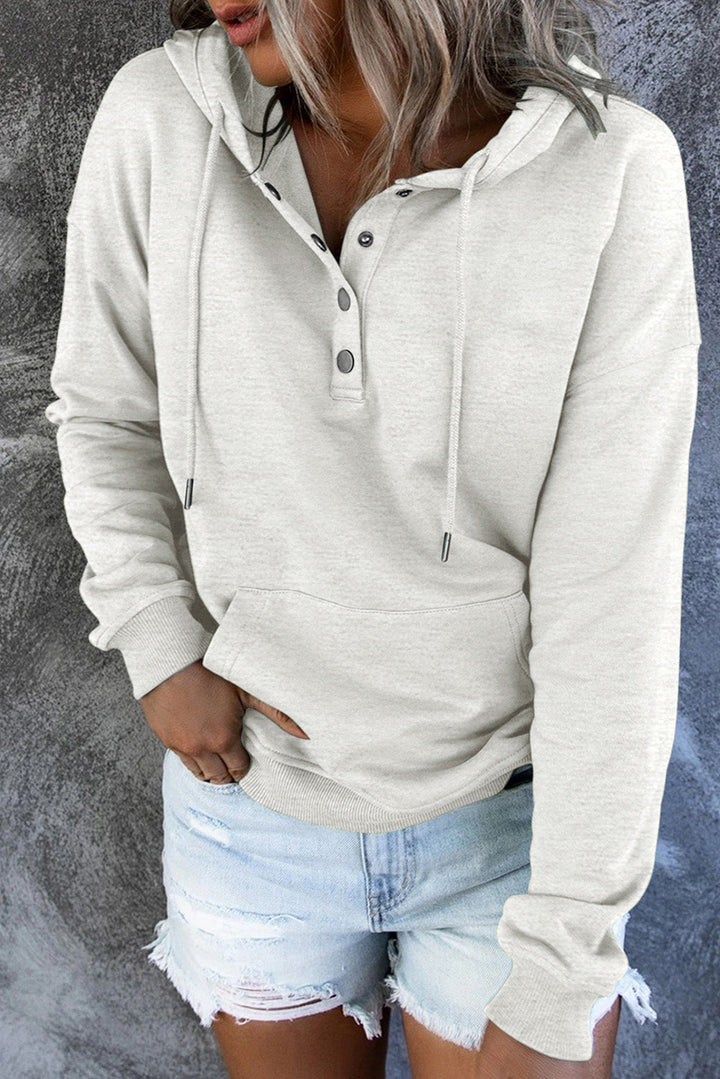 Levoire | Sweat À Capuche En Fleece Avec Détails En Bouton