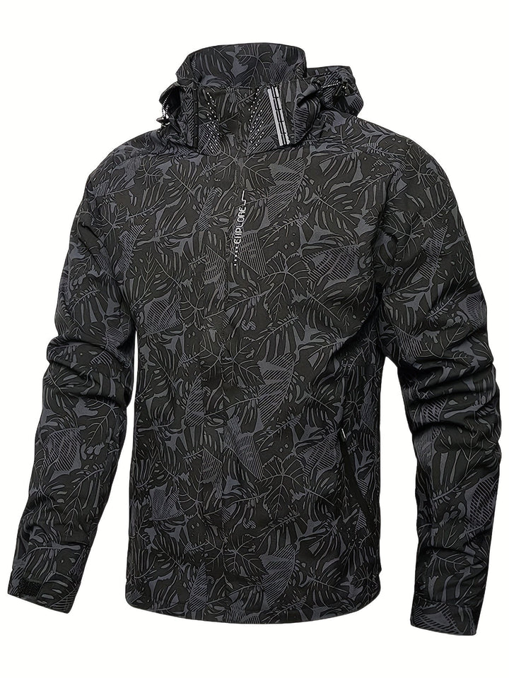 Levoire | Veste Légère Imperméable Avec Capuche Tinte Noir