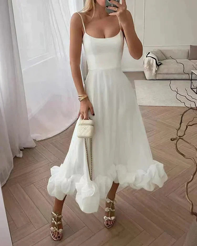 Levoire | Robe midi de soirée Blanche