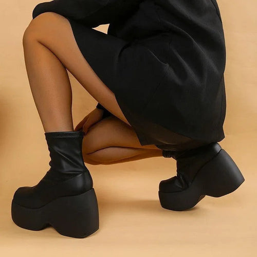 Levoire | Chelsea-bottines à talon compensé en cuir