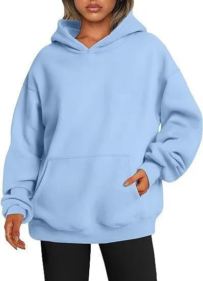 Levoire | Sweat à capuche pour femmes avec poches Bleu ciel