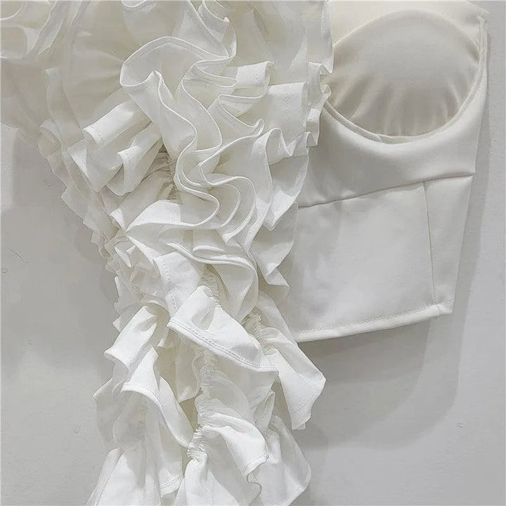 Levoire | Chemise avec une fleur plissée