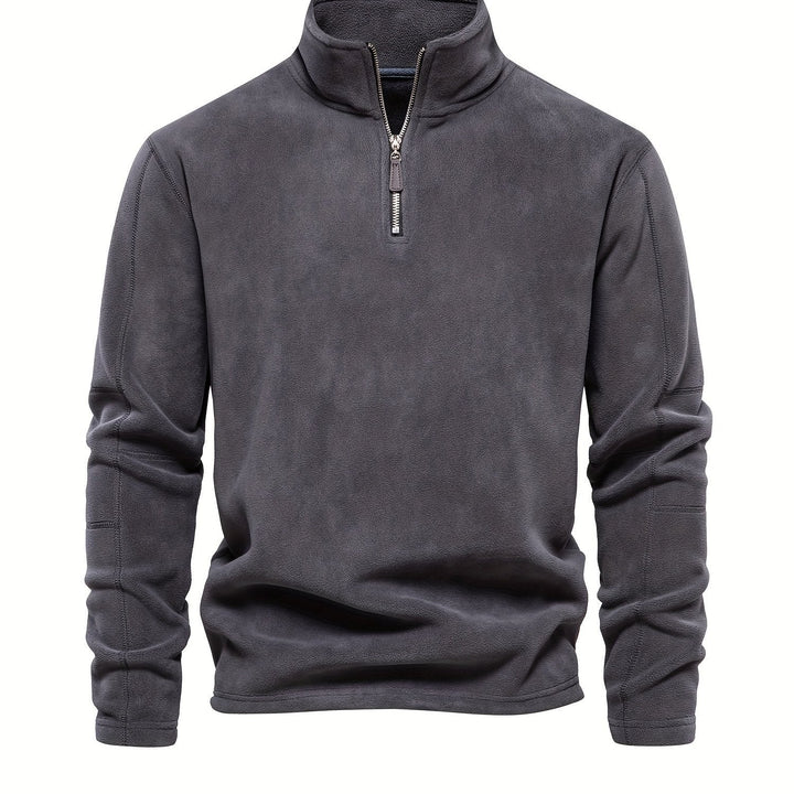 Levoire | Veste À Col En V Pour Homme Avec Zip Et Col En V