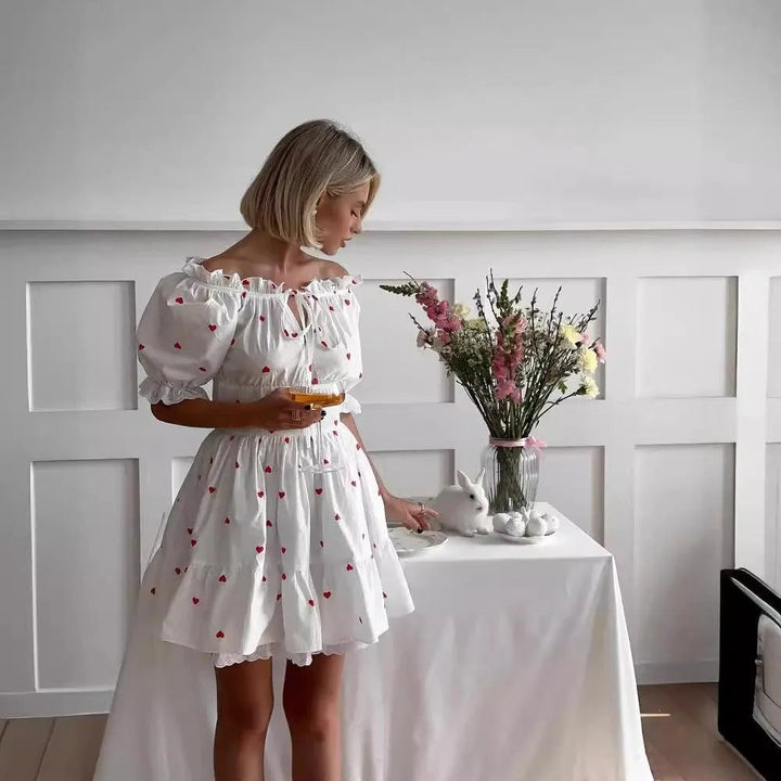 Levoire | Robe sexy avec un motif en forme de cœur et un design décolleté