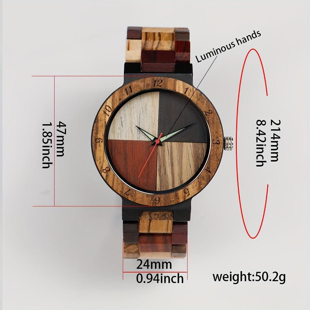 Levoire | Hommes Montre En Bambou Colorée Artisanale Multicolore