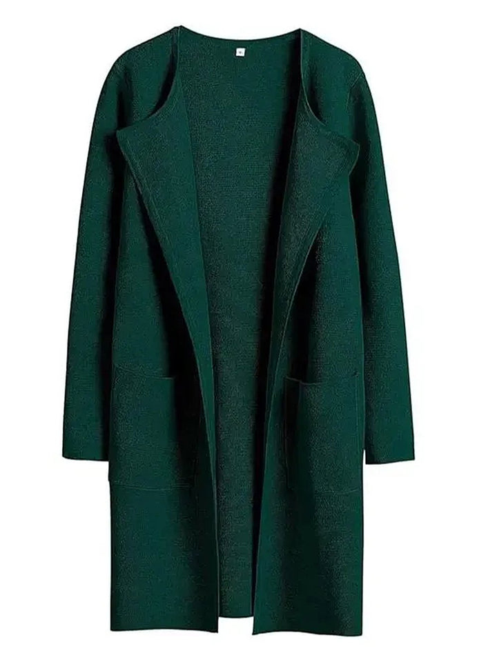 Levoire | Nouveau manteau de mode à revers Vert foncé
