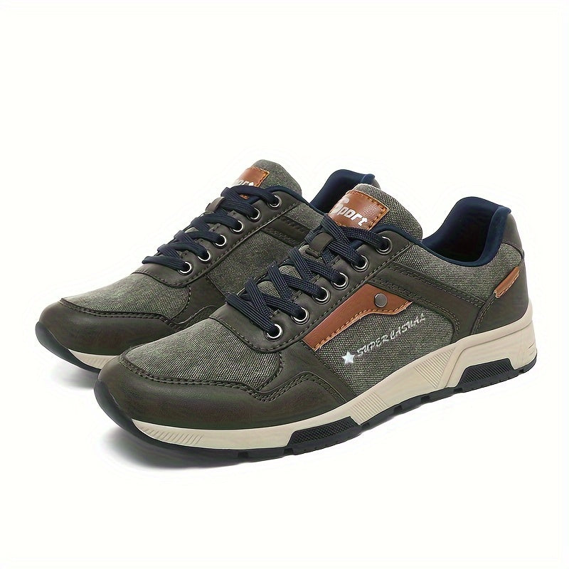 Levoire | Grandes Tailles Chaussures De Randonnée Pour Hommes Bordeaux Vert olive