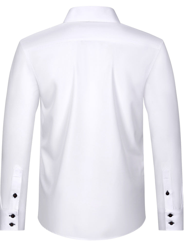 Levoire | Chemise Pour Homme Unie Avec Col Retourné Pour Des Apparitions Élégantes
