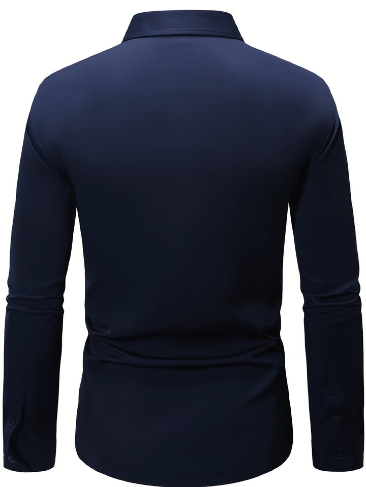 Levoire | Classique Unicolore Chemise À Manches Longues