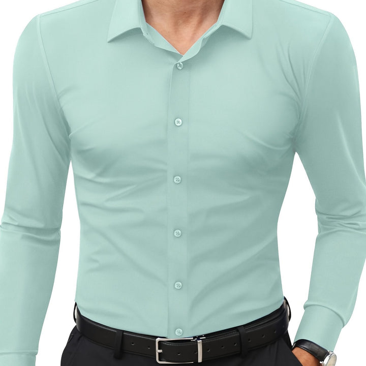 Levoire | Slim Fit Stretch Chemise Homme Boutonnée