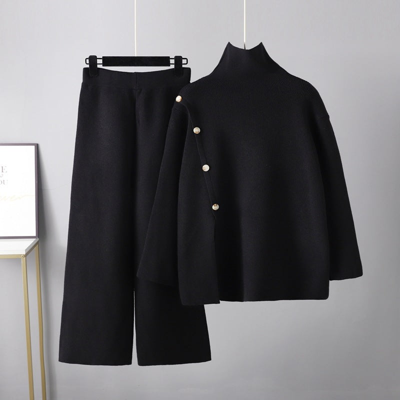 Levoire | Pull À Col Ronde Et Pantalons En Tricot Amples