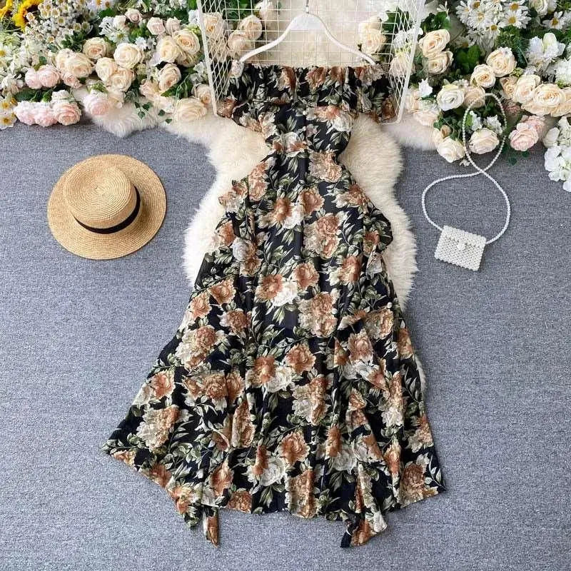 Levoire | Robe à ourlet irrégulier Noir Une taille
