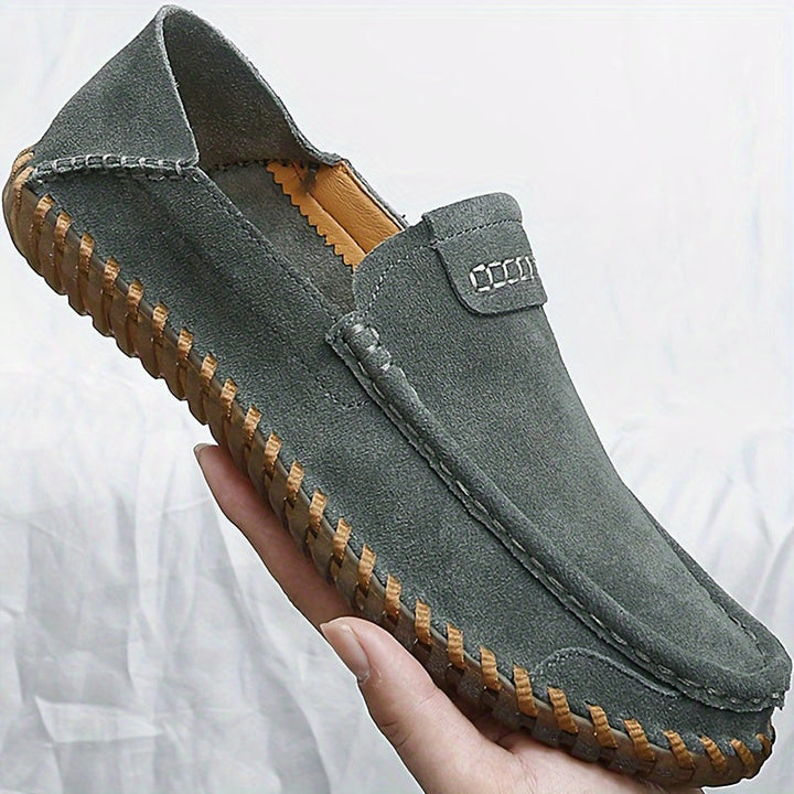 Levoire | Chaussures En Cuir Simples Pour Hommes Avec Semelle Antidérapante Vert