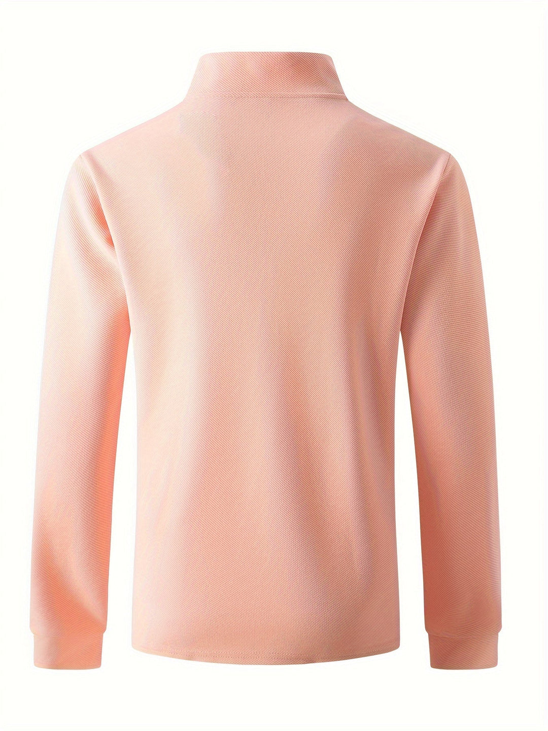 Levoire | T-Shirt Uni Pour Homme À Manches Longues Et Col Zippé