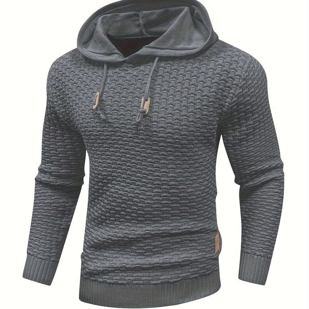 Levoire | Sweat À Capuche Tricoté Chaud Au Style Rétro
