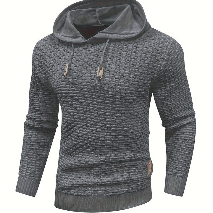 Levoire | Sweat À Capuche Tricoté Chaud Au Style Rétro