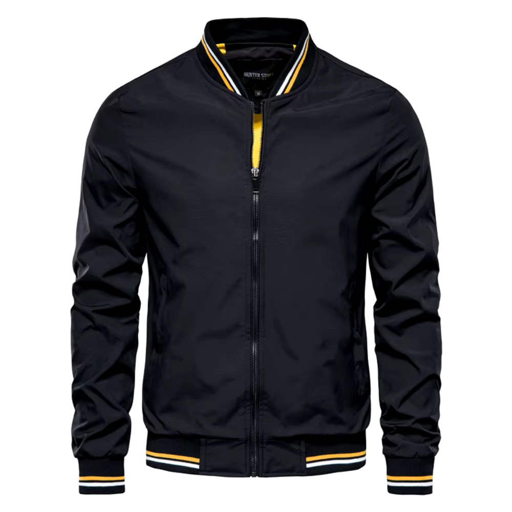 Levoire | Veste bomber d'automne polyvalente Noir