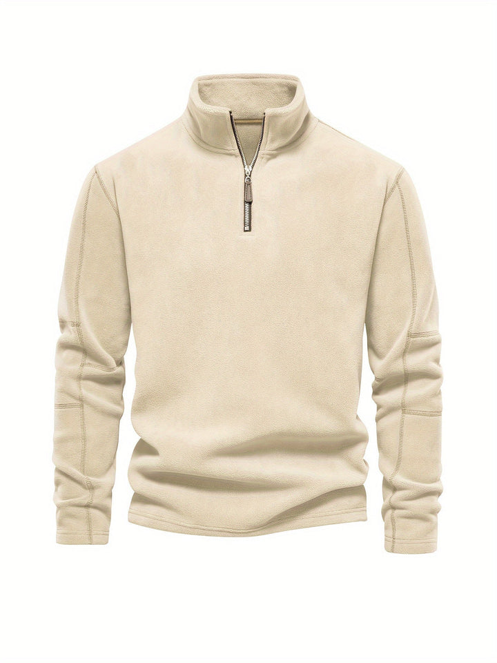 Levoire | Veste À Col En V Pour Homme Avec Zip Et Col En V Couleur kaki
