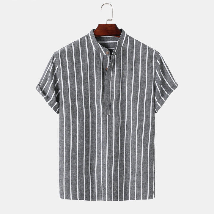 Levoire | Chemises Rayées Élégantes Noir