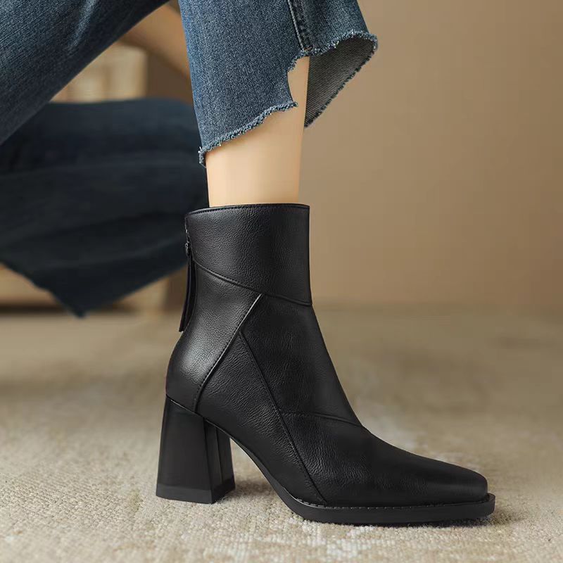 Levoire | Bottes en Cuir Souples et Confortables pour Femmes Noir