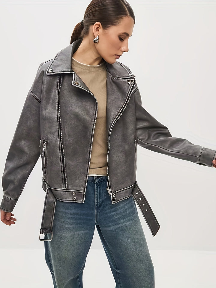 Levoire | Robe à manches longues avec capuche zippée et ceinture réglable
