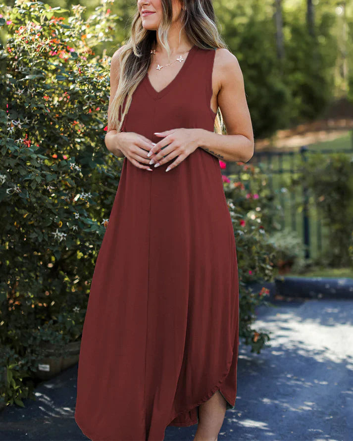 Levoire | Élégante Robe D'Été Pour Femmes Rot