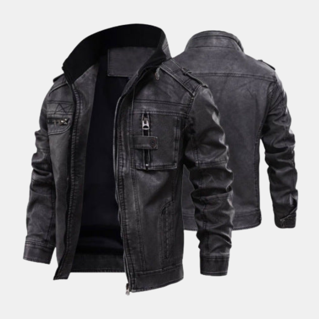 Levoire | Bonanza Veste en cuir Noir
