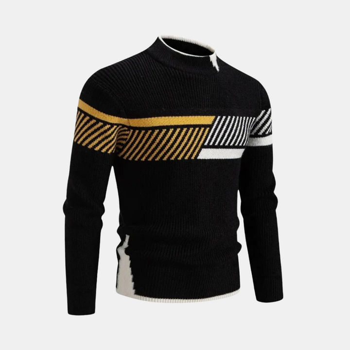 Levoire | Pull en Maille Haut de Gamme Style Moderne pour Hommes Noir