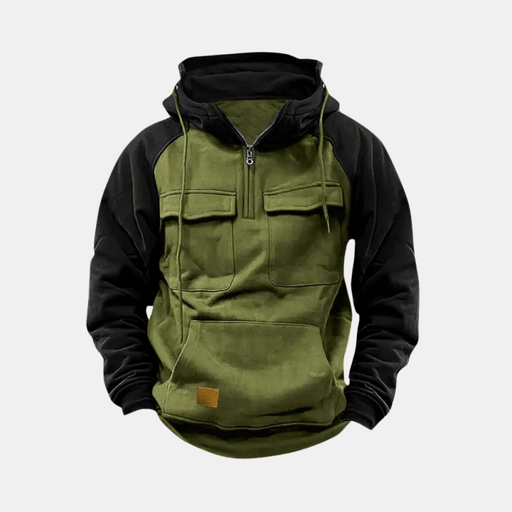 Levoire | Sweat À Capuche Pour Hommes Usage Extérieur Vert