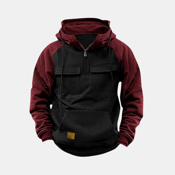 Levoire | Sweat À Capuche Pour Hommes Usage Extérieur Musta