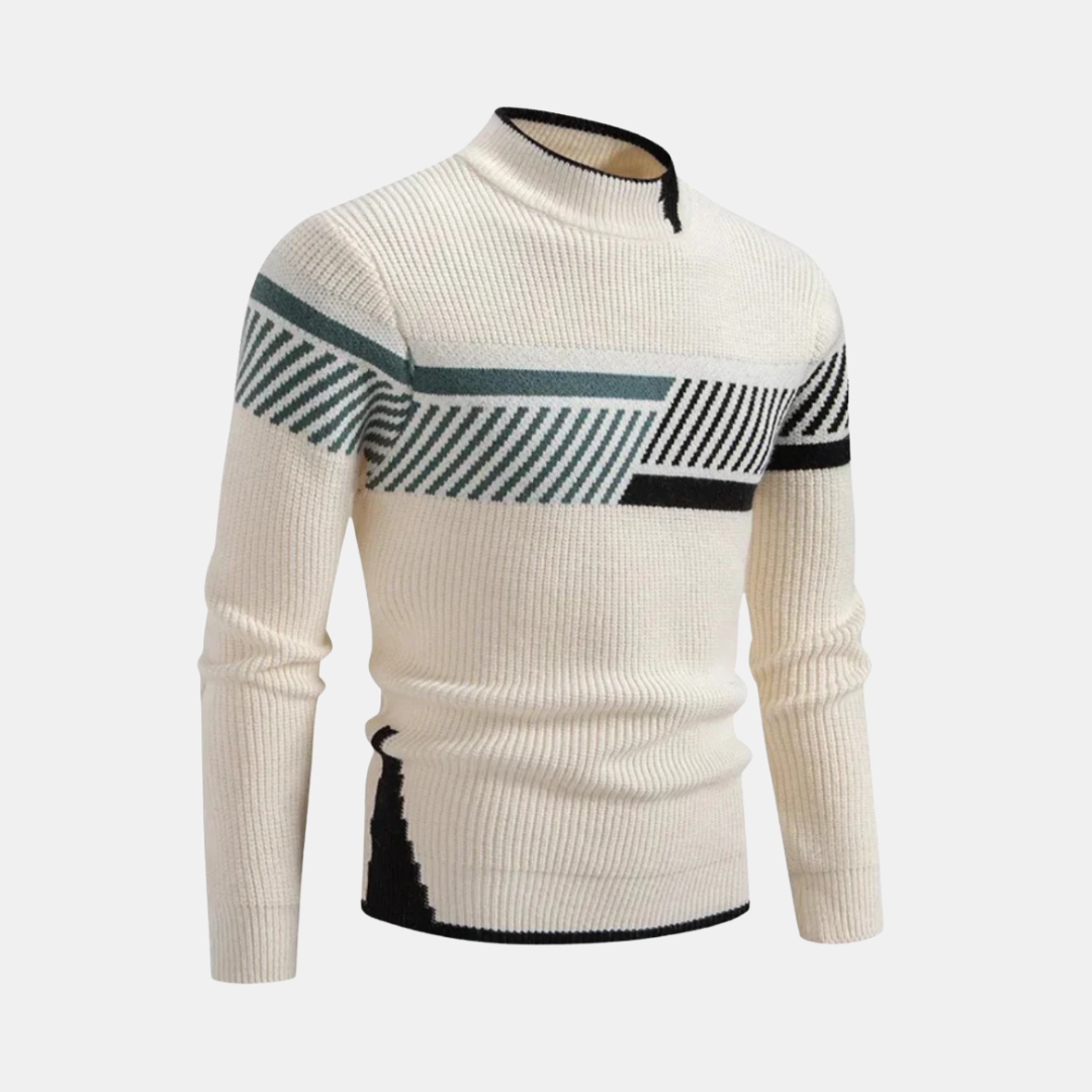Levoire | Pull en Maille Haut de Gamme Style Moderne pour Hommes Beige