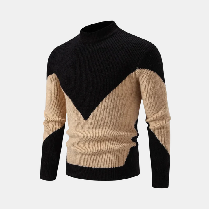 Levoire | Pull en Maille Haut de Gamme Style Moderne pour Hommes Robe Noire