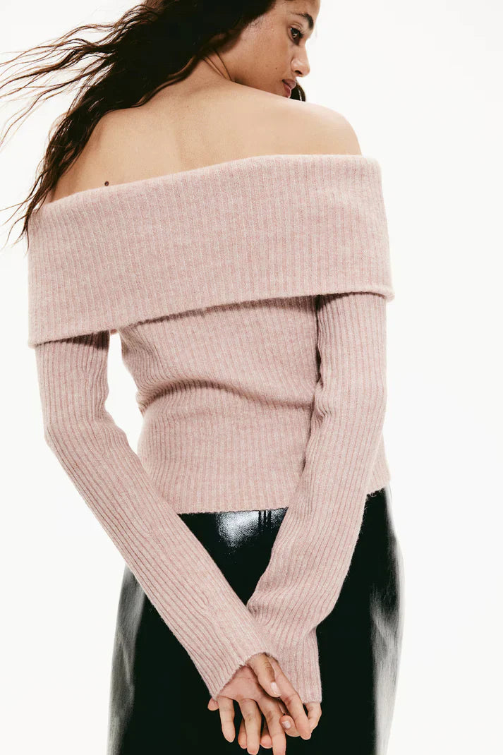 Levoire | Pull En Maille Épaules Dénudées