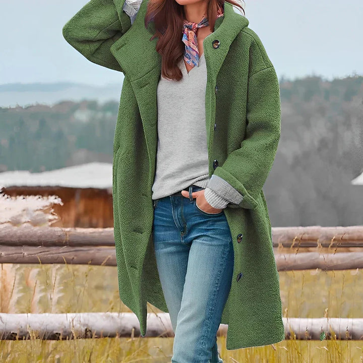 Levoire | Manteau À Capuche Long Vert