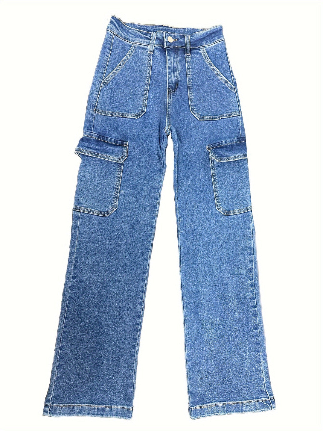 Levoire | Jeans Cargo Stretch Hauts Femme Avec Poches