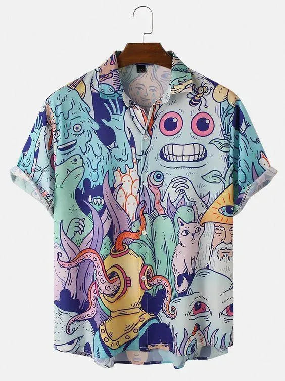 Levoire | Chemise homme avec impression numérique 3D 3style