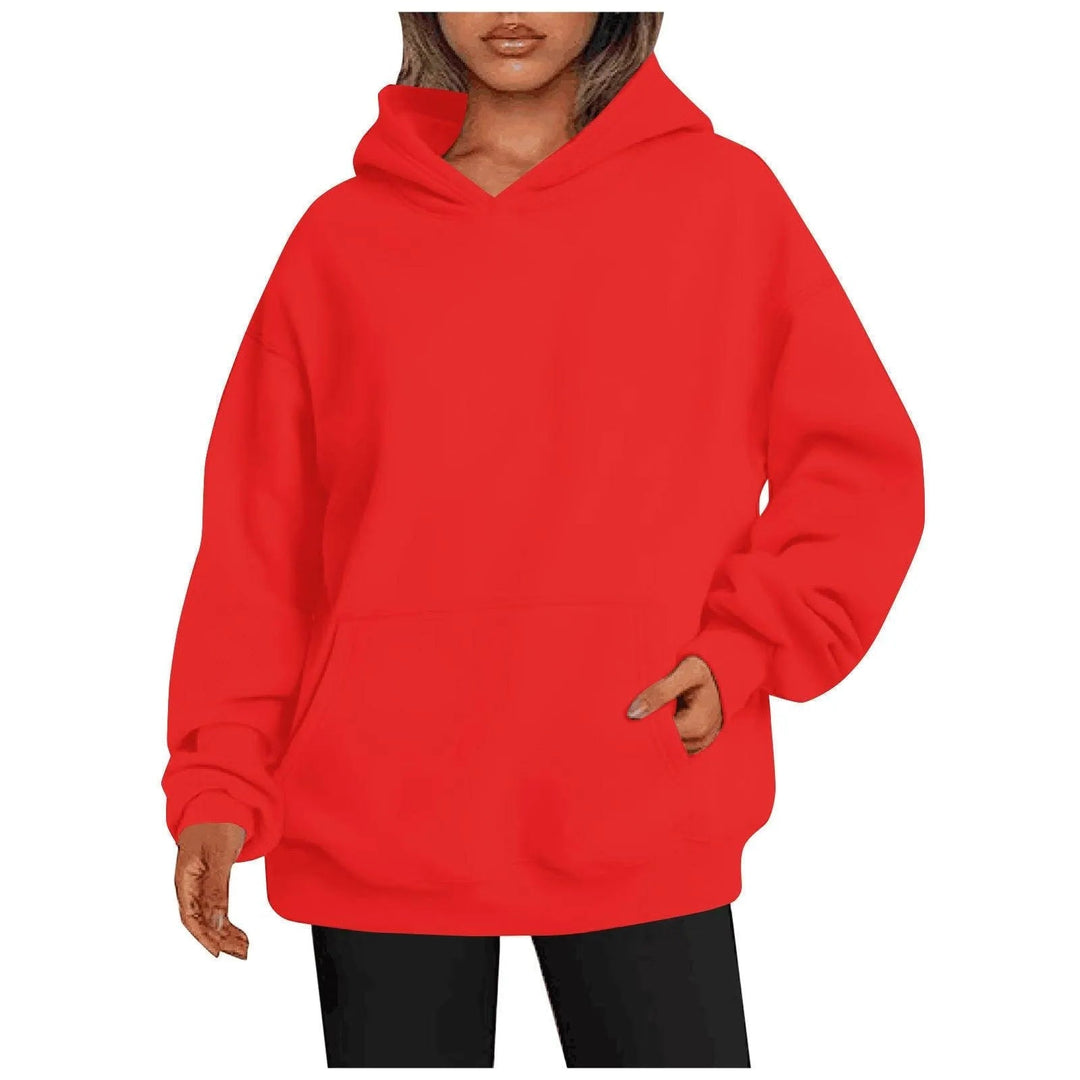 Levoire | Sweat à capuche pour femmes avec poches Helle Rote