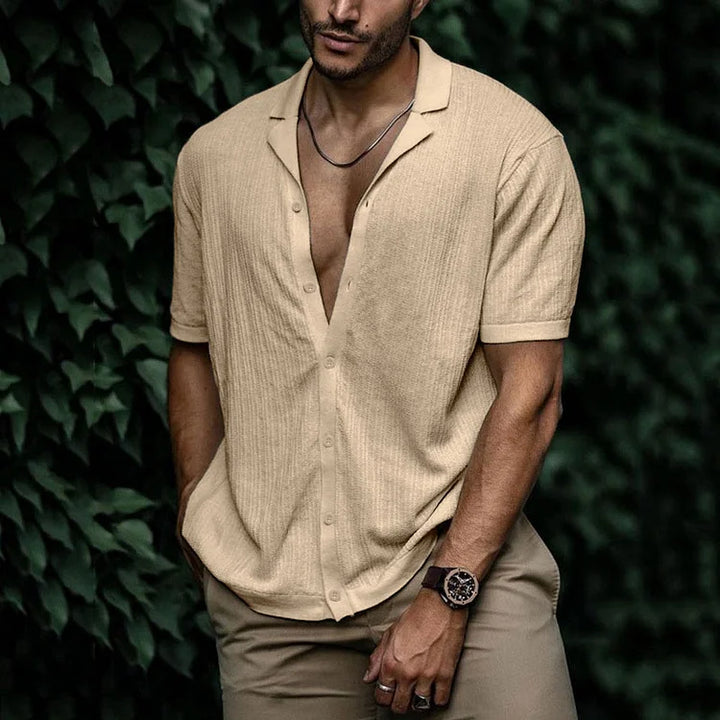 Levoire | Chemise Pour Homme Élégante Et Confortable Avec Boutons Khaki