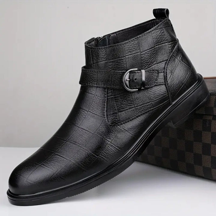 Levoire | Ranger-Bottes En Cuir Pour Hommes