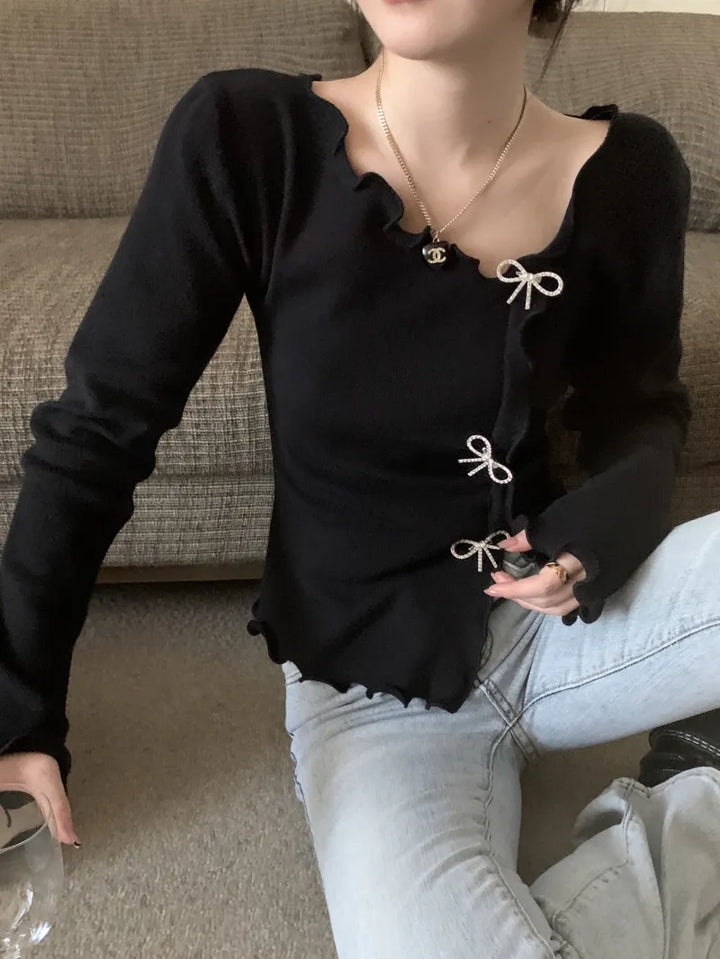 Levoire | Gilet En Tricot Avec Nœuds