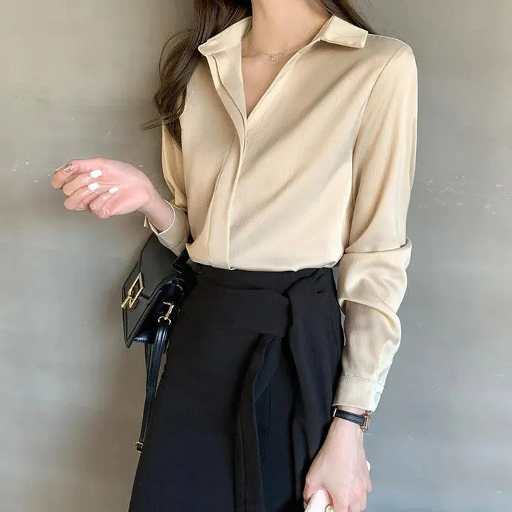Levoire | T-shirt à manches longues de loisirs Champagne