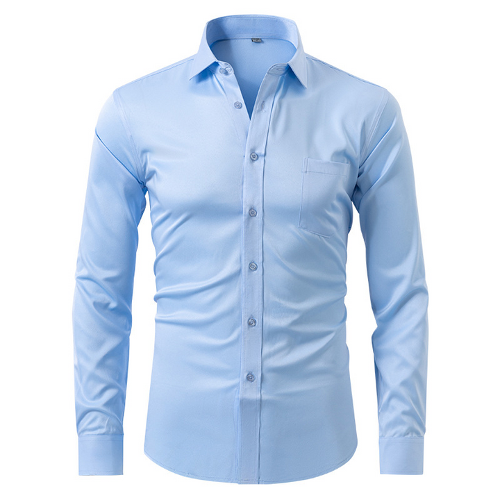 Levoire | Chemise Sans Plis Azur