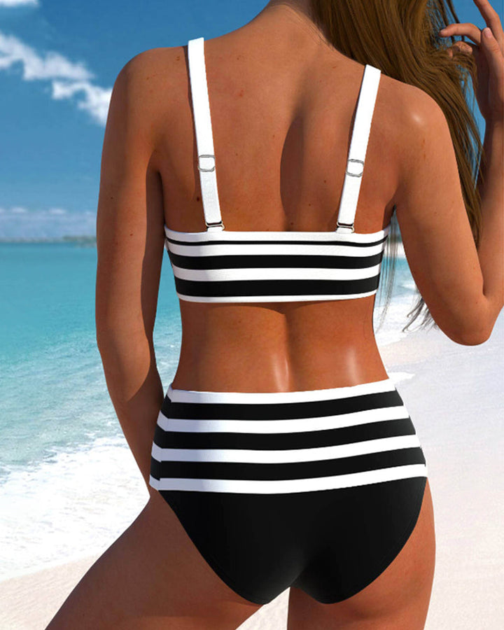 Levoire | Bikini Rayé Ajusté