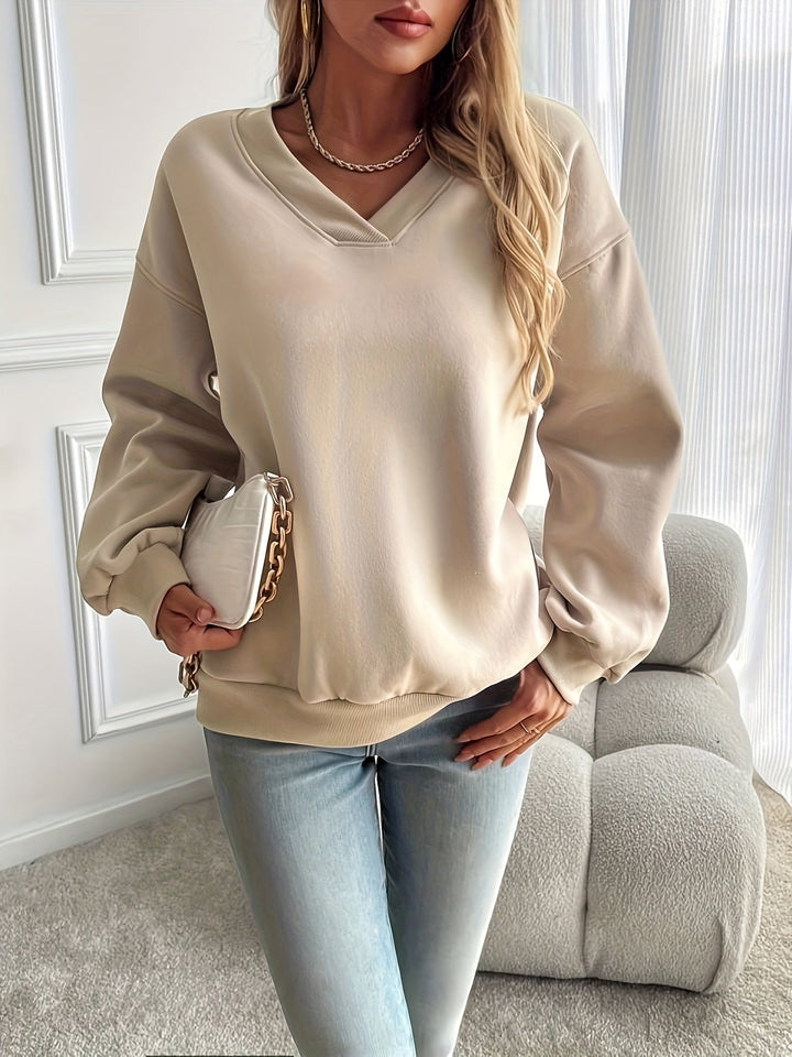 Levoire | Sweatshirt À Col Rond Avec Épaules Tombantes
