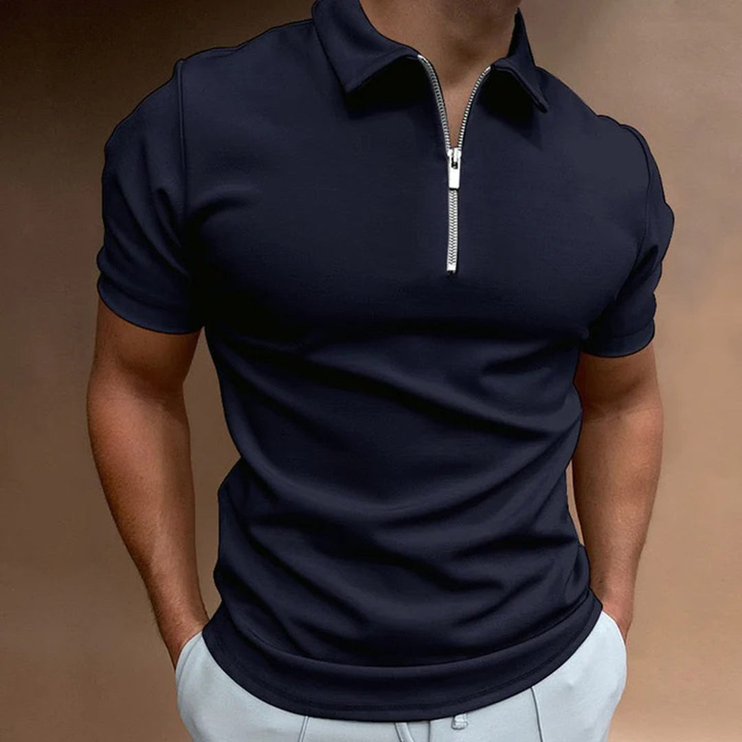 Levoire | Polo Pour Hommes Élégant, Confortable & Polyvalent Bleu marine