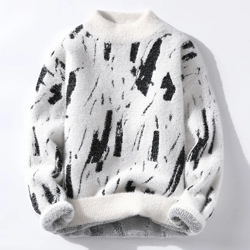 Levoire | Pull En Tricot Avec Imprimé Blanc