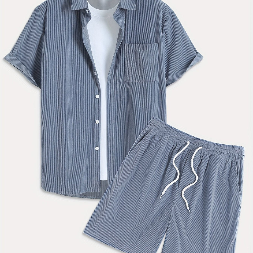 Levoire | Ensemble D'Été Uni Avec T-Shirt Et Short